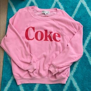 Pink wildfox sweatshirt “Coke”